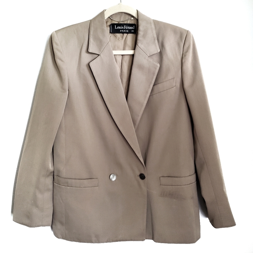 Louis Feraud Blazer Size 38 Tan Jacket